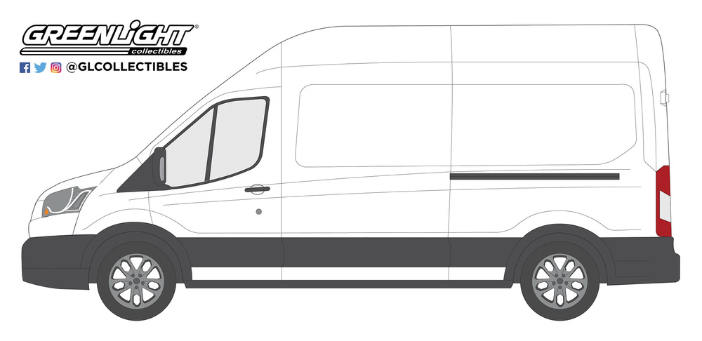 Ford Transit LWB Techo Alto (2015) Greenlight 53010A 1/64 