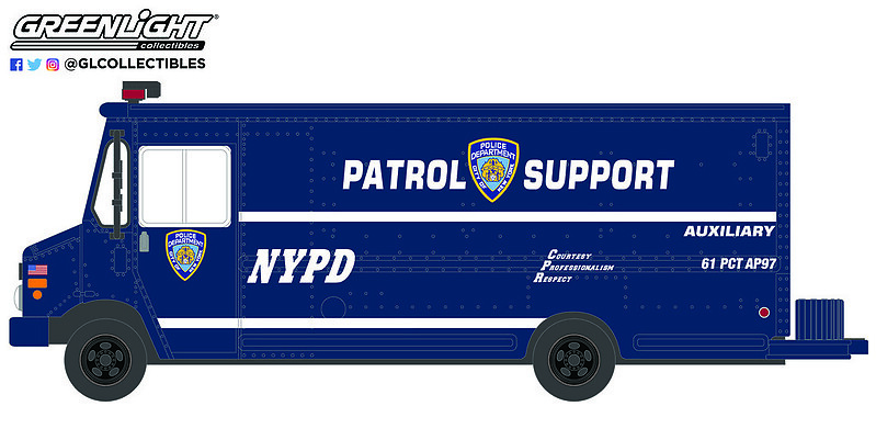 Furgón New York City Police Dept (NYPD) Auxiliary Patrol (2019) Greenlight 33220C 1/64 