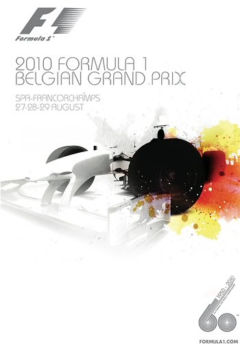 Poster del GP. F1 de Bélgica de 2010 