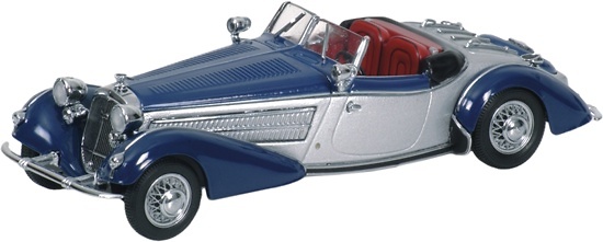 Horch 855 Special Roadster (1938) Minichamps 1/43 Azul - Plata 