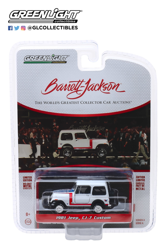 Jeep CJ-7 Custom Jackson Barret Lote nº 3005 (1981) Greenlight 37180E 1/64 