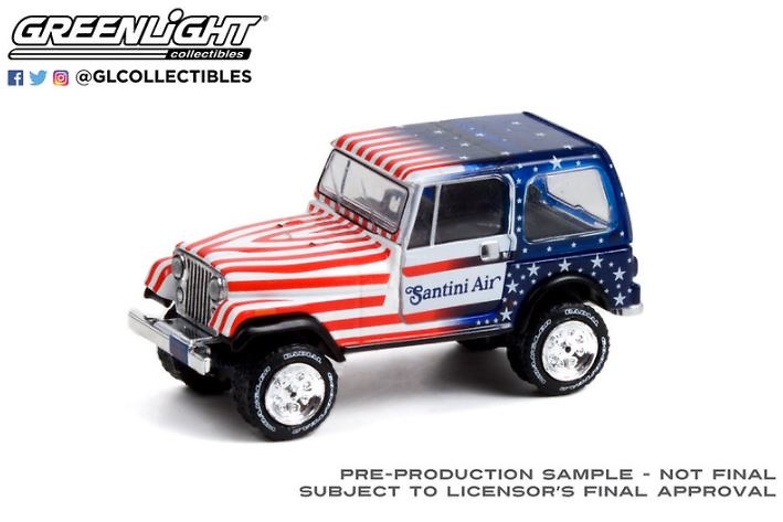 Jeep CJ-7 - Santini Air (1982) Greenlight 30281 1/64 