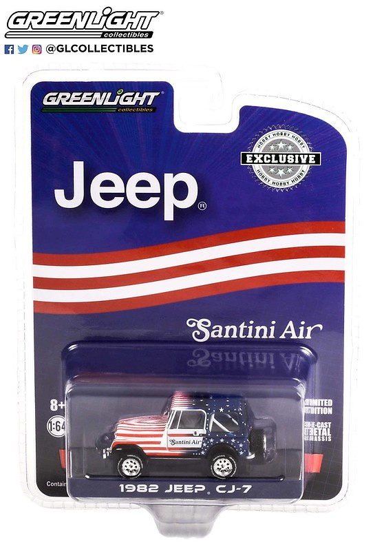 Jeep CJ-7 - Santini Air (1982) Greenlight 30281 1/64 