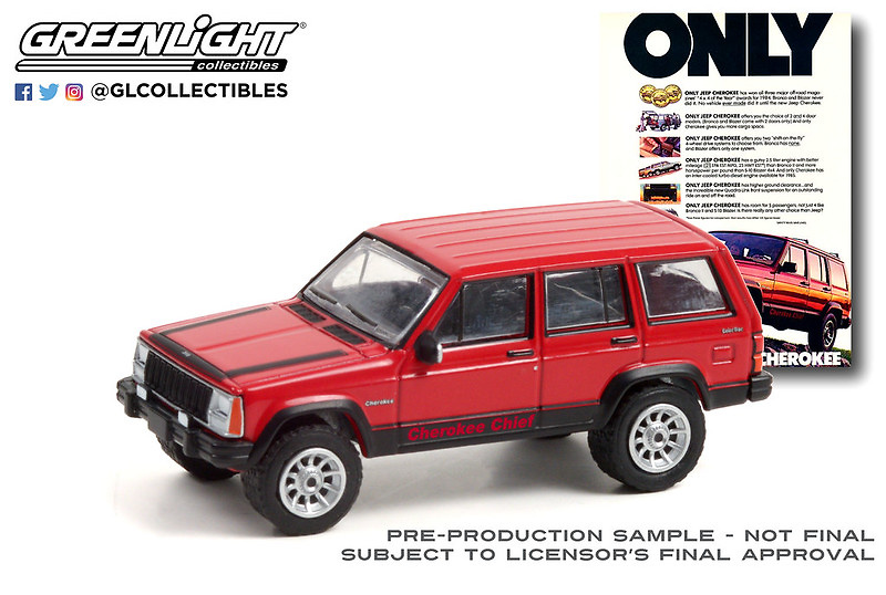 Jeep Cherokee Chief (1984) Greenlight 39080F 1/64 