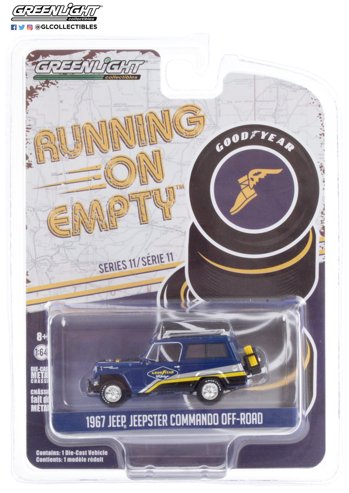 Jeep Jeepster Comando Goodyear (1967) Greenlight 41110B 1/64 