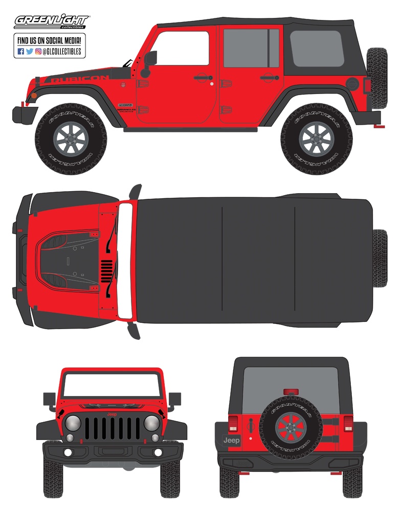 Jeep Wrangler Unlimited - Rubicon Recon (2017) Greenlight 86093 1/43 
