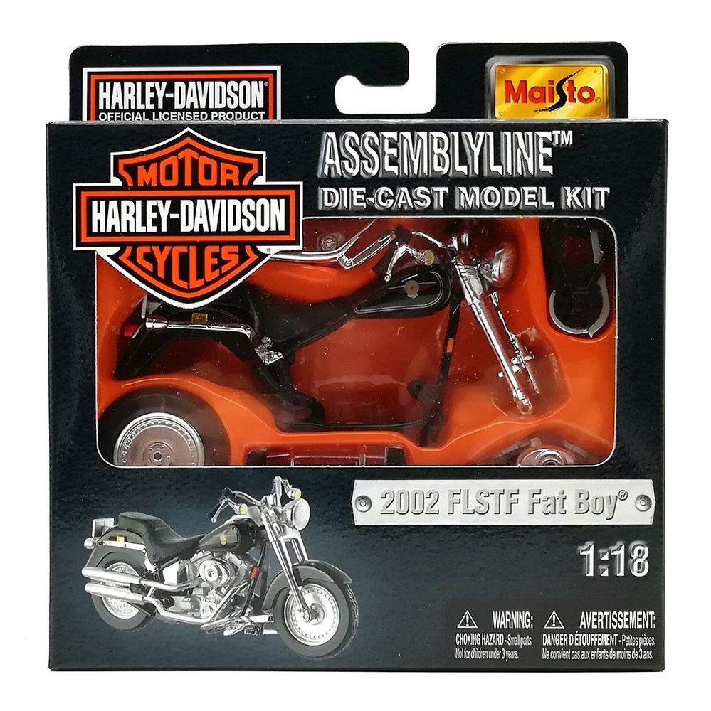 KIT H. Davidson FLSTF Fat Boy (2002) Maisto 1/18 