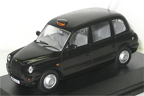 LTI TX4 Taxi (2007) Oxford 1/43 Negro Londres 