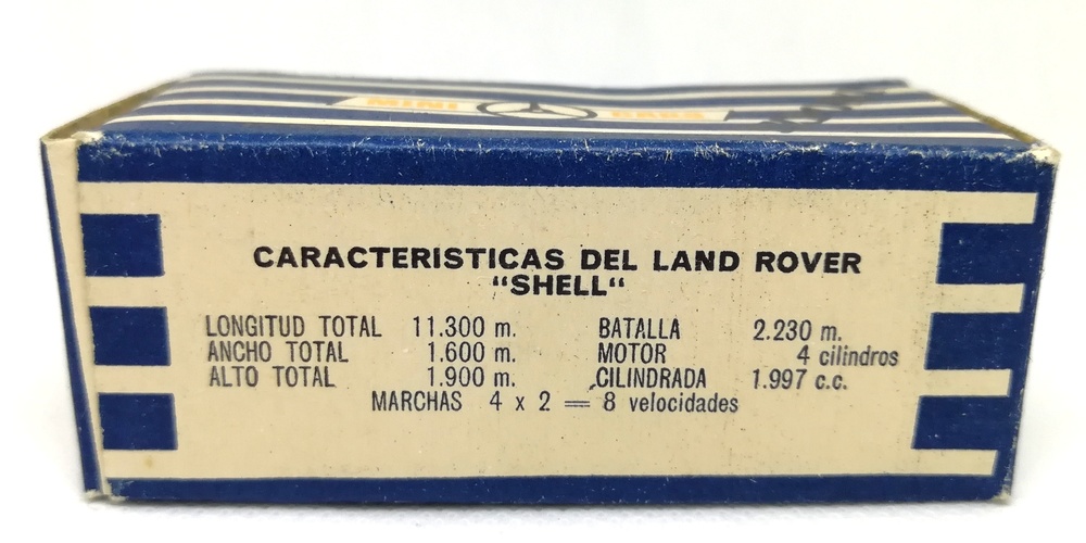 Land Rover Shell Aeropuertos Mini-Cars 113 1/86 