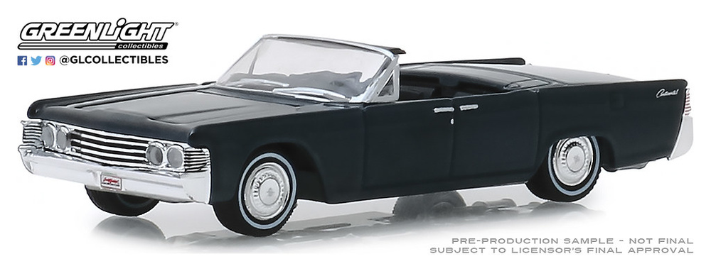 Lincoln Continental Cabrio Barret Jackon Lote nº 1585 (1965) Greenlight 37180D 1/64 