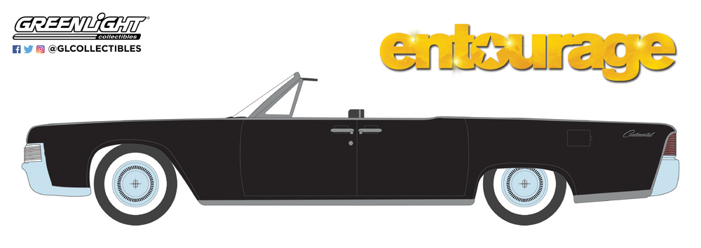 Lincoln Continental Convertible de 1965 Entourage (2004-2011 TV Series) Greenlight 44820D 1/64 