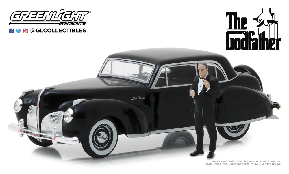 Lincoln Continental con Figura de Don Corleone (1941) Greenlight 86552 1/43 