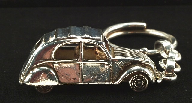 Llavero Citroen 2CV Plata de 1ª Ley 