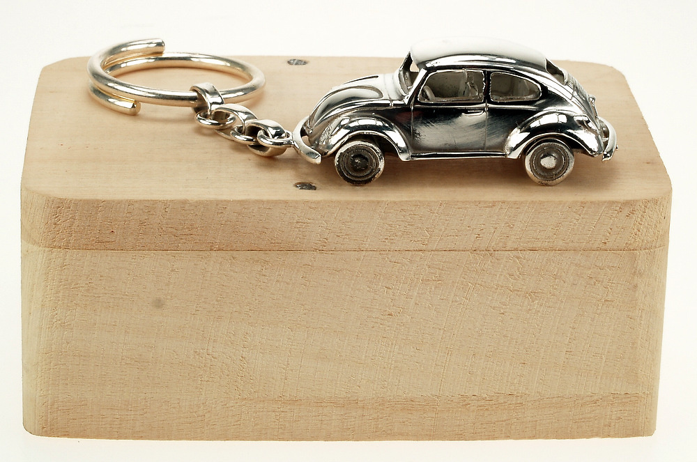 Llavero Volkswagen Escarabajo Plata de 1ª Ley Minicar 003 
