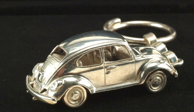 Llavero Volkswagen Escarabajo Plata de 1ª Ley Minicar 003 