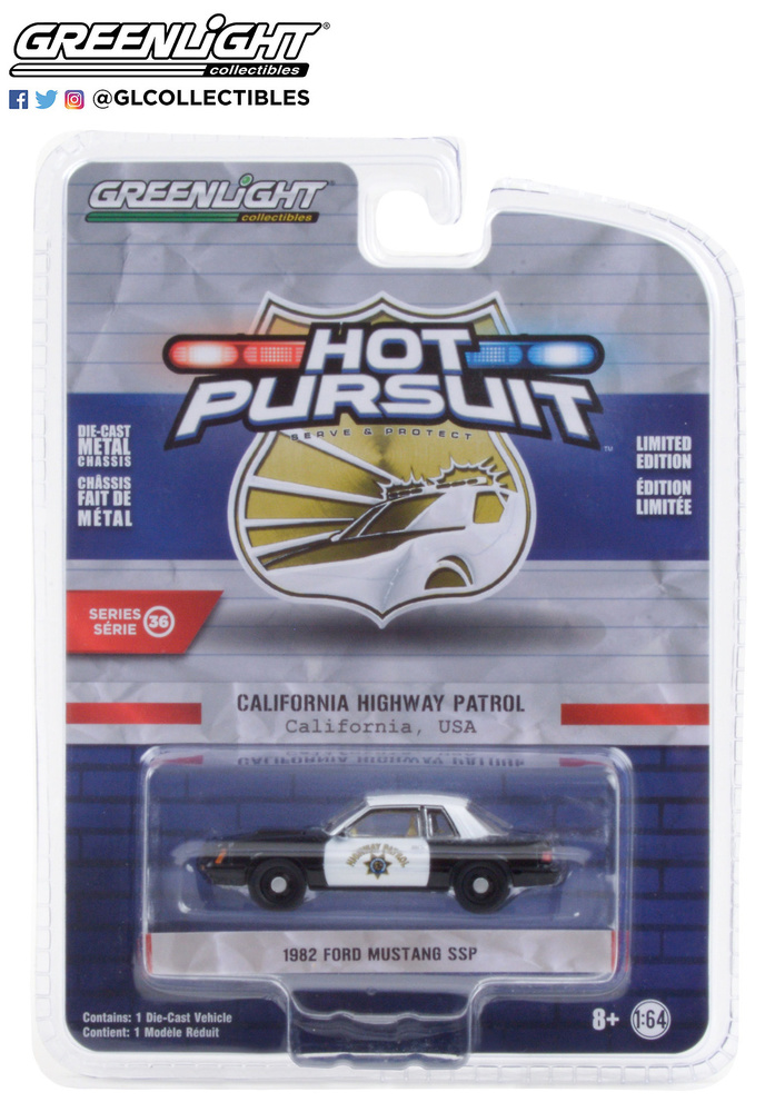 Lote 6 coches de policia Hot Pursuit serie 36 Greenlight 42930 1/64 