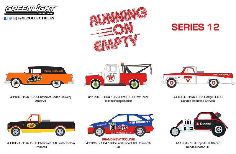 Lote Running on Empty Series 12 Greenlight 1/64 