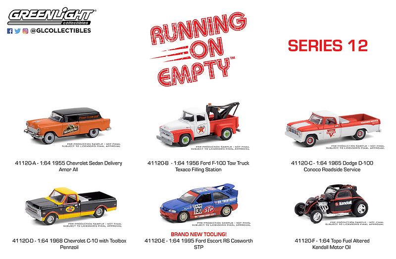 Lote Running on Empty Series 12 Greenlight 1/64 