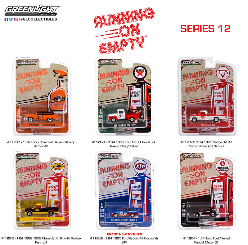 Lote Running on Empty Series 12 Greenlight 1/64 