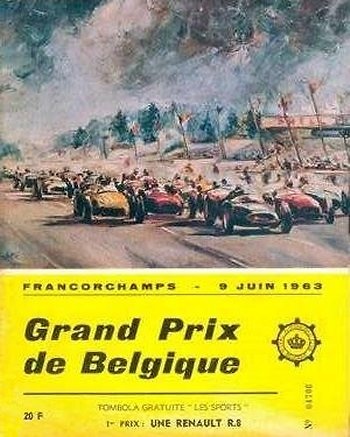 Poster del GP. F1 de Bélgica de 1963 