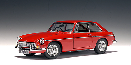 MG B Coupé MKII (1969) Rojo Autoart 1/18 
