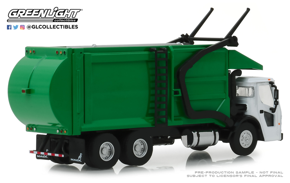 Mack LR Camión recogida basura (2019) Greenlight 45060C 1/64 