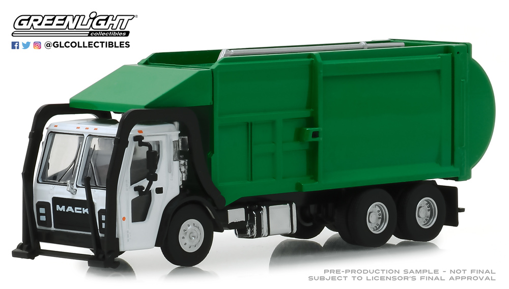 Mack LR Camión recogida basura (2019) Greenlight 45060C 1/64 