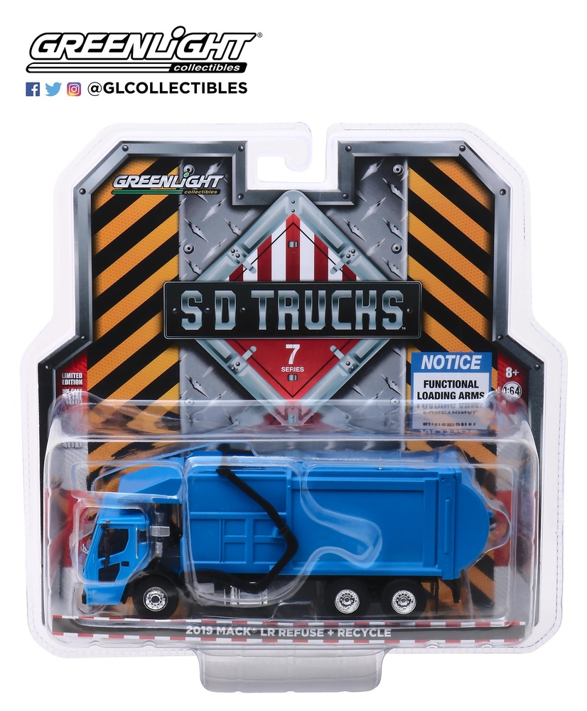 Mack LR camión de recogida de basura (2019) Greenlight 45070C 1/64 