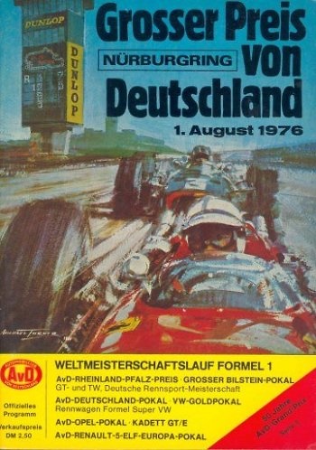 Poster GP. F1 Alemania 1976 