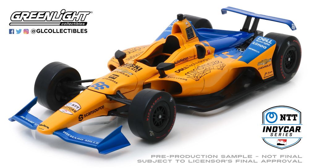 McLaren Indycar nº 66 Fernando Alonso (2019) Greenlight 11061 1/18 