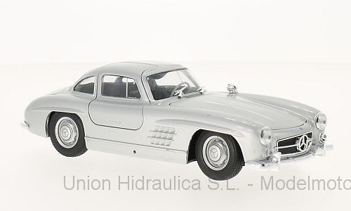 Mercedes 300 SL -W198- (1954) Welly 1:24 Gris Metalizado 