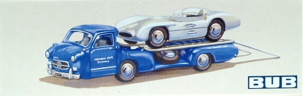 Mercedes Benz (1954) Renntransporter Camión Oficial Bub 07100 1/87 