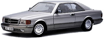 Mercedes Benz 500 SEC (W126) Coupé (1986) Autoart 1/18 