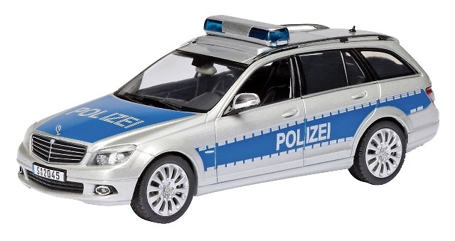 Mercedes Benz Clase C Modelo T -W204- Polizei Schuco 1/43 