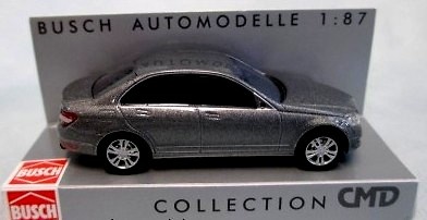 Mercedes Benz Clase C -W204- (2007) Avantgarde Busch 1/87 Gris Metalizado Techo Gris oscuro 