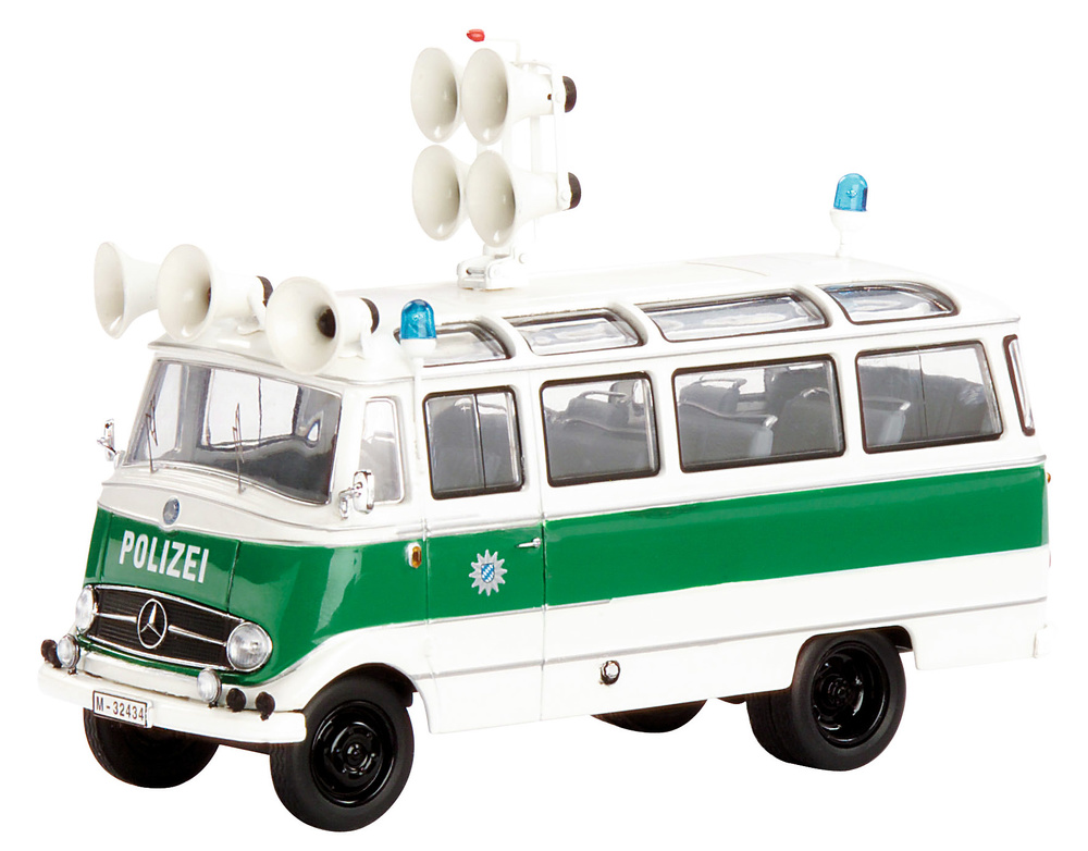 Mercedes Benz O319 Bus Policia Alemana Schuco 02816 1/43 