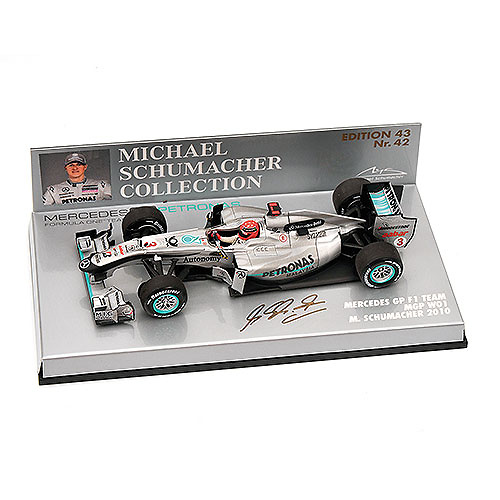 Mercedes MGP W01 #3 M. Schumacher (2010) Minichamps 410100003 1/43 