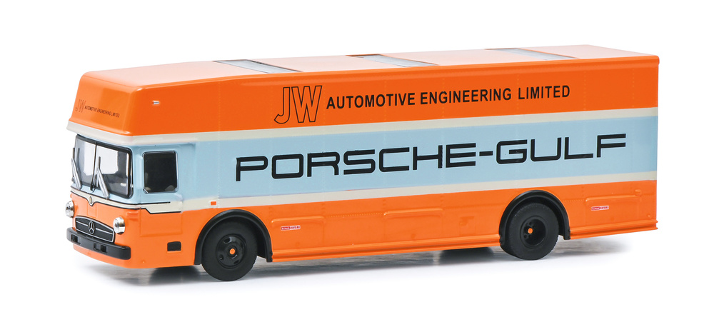 Mercedes O317 Renntransporter GULF (1968) Schuco 452030100 1/64 