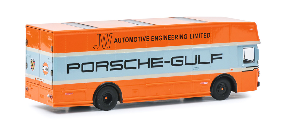 Mercedes O317 Renntransporter GULF (1968) Schuco 452030100 1/64 