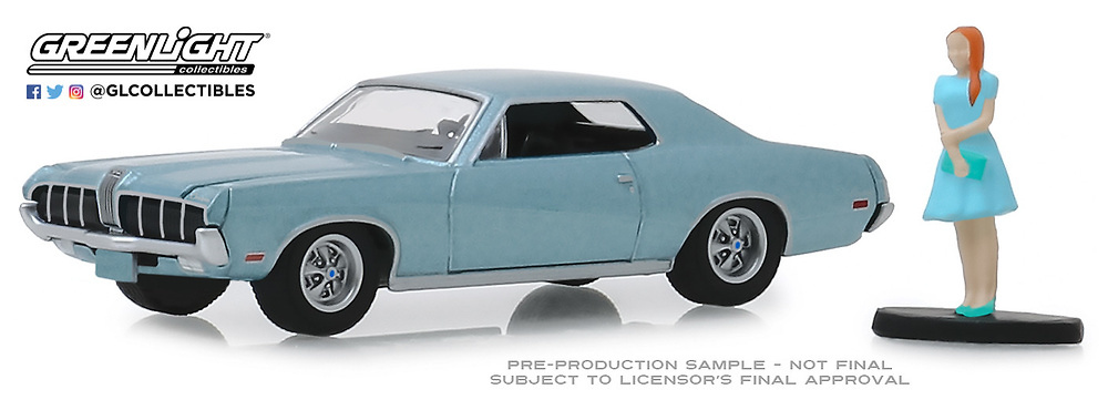 Mercury Cougar con figura de mujer (1970) Greenlight 97070B 1/64 