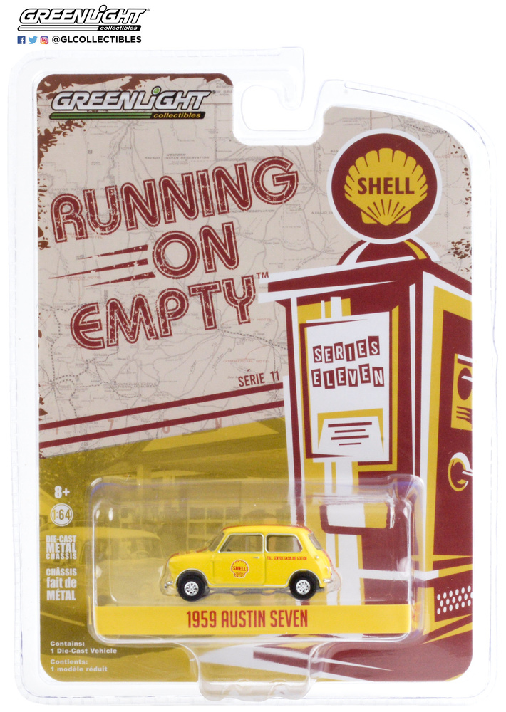 Mini Austin Seven - Shell Oil (1959) Greenlight 41110A 1/64 