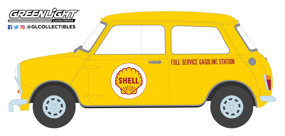 Mini Austin Seven - Shell Oil (1959) Greenlight 41110A 1/64 