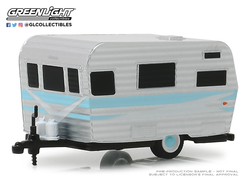 Miniatura Caravana - Siesta Travel (1959) Greenlight escala 1/64 