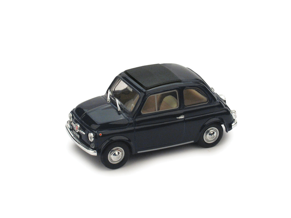 Miniatura Fiat 500F Techo Cerrado (1965) Brumm escala 1/43 Azul Oscuro 