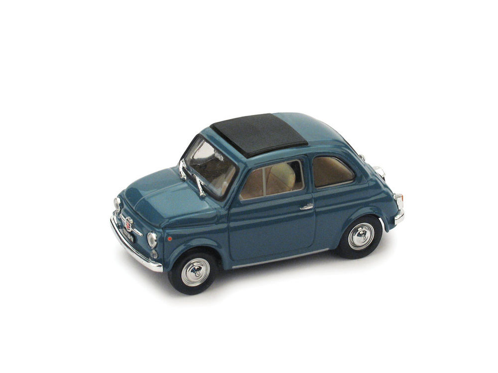 Miniatura Fiat 500F Techo Cerrado (1965) Brumm escala 1/43 Azul 