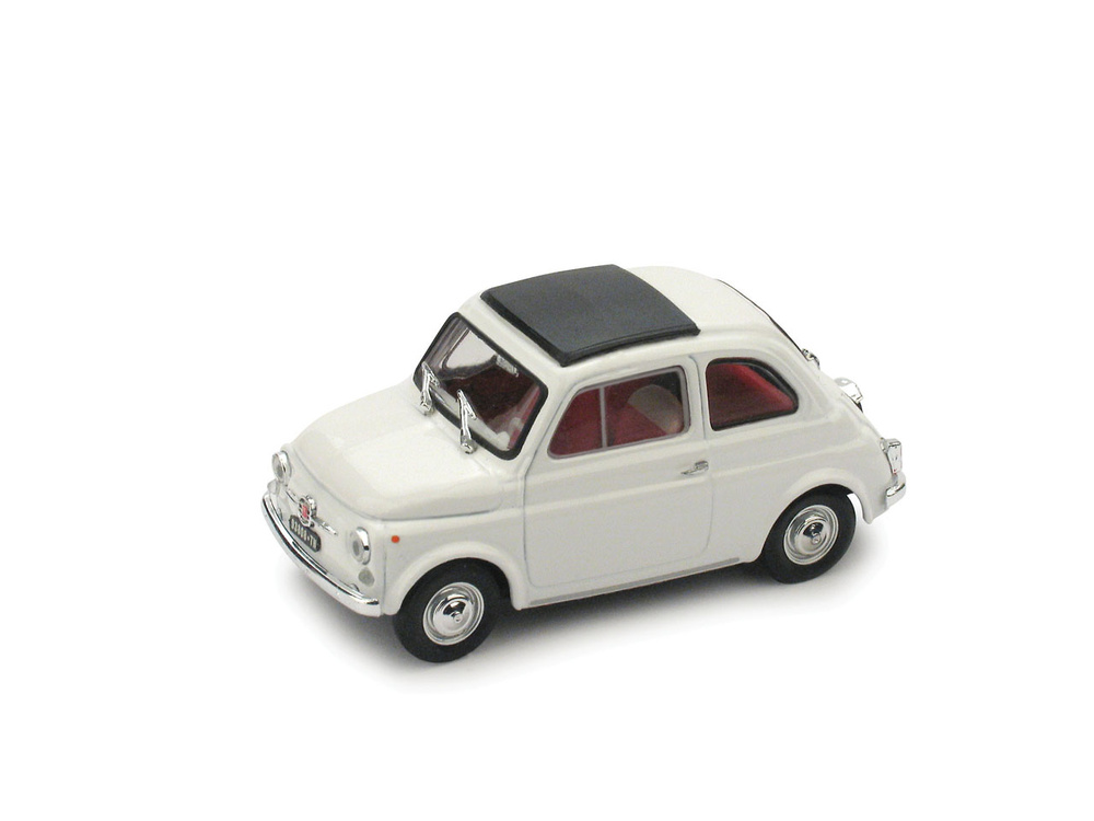Miniatura Fiat 500F Techo Cerrado (1965) Brumm escala 1/43 Blanco 
