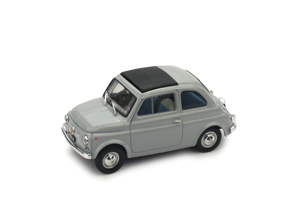Miniatura Fiat 500F Techo Cerrado (1965) Brumm escala 1/43 Gris 