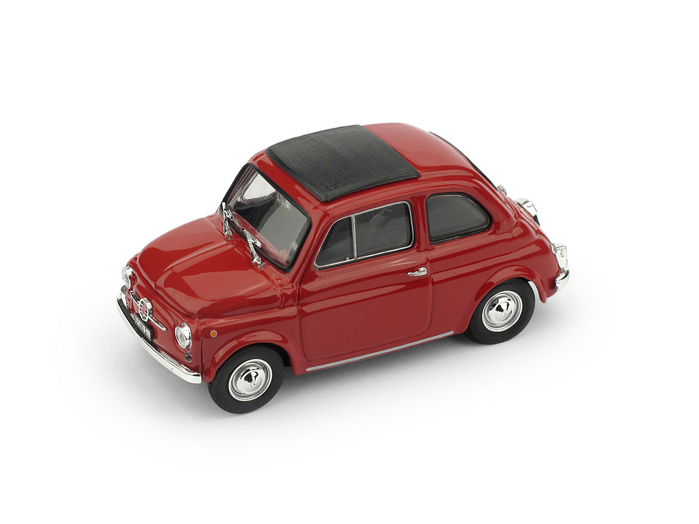 Miniatura Fiat 500F Techo Cerrado (1965) Brumm escala 1/43 Rojo 