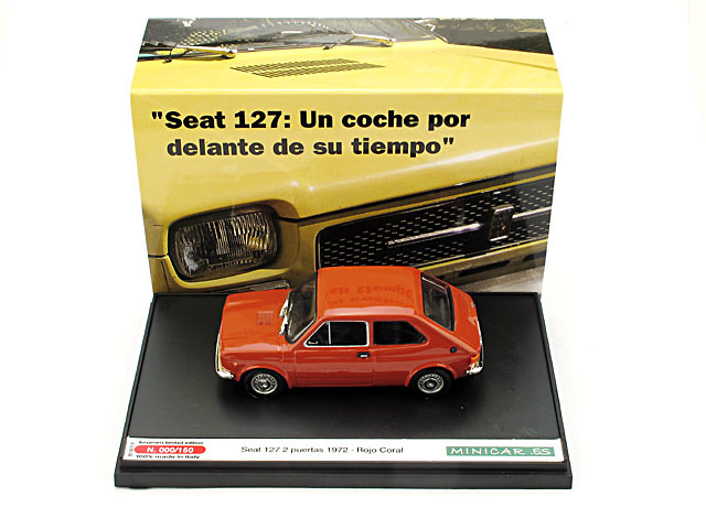 Miniatura Seat 127 2p. (1972) Brumm S1202-01 escala 1/43 Rojo Coral 