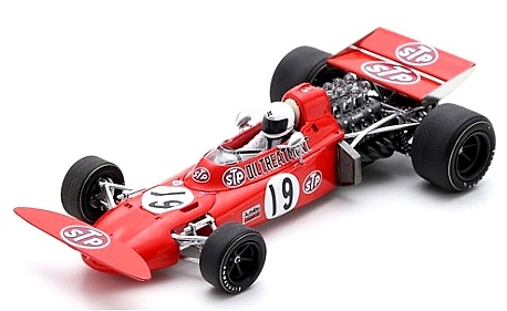 Monoplaza Formula uno F1 March 711 Gran Prix de España Nº 19 Alex Soler-Roig (1971) Spark escala 1:43 